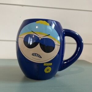 Comedy Central Cartman Respect My Authority Blue Coffee Mug 2013 South Park Cup